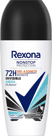 Rexona Antitranspirant Deo Roll-on Nonstop Protection Invisible Aqua, 50 ml