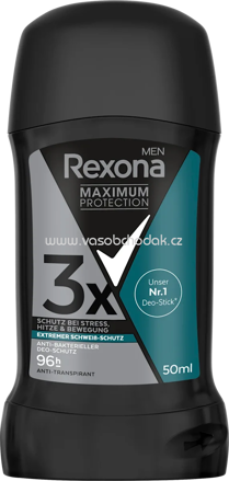 Rexona men Antitranspirant Deostick Maximum Protection Antibakterieller Deoschutz, 50 ml