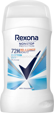 Rexona Antitranspirant Deostick Nonstop Protection Cotton Dry, 50 ml