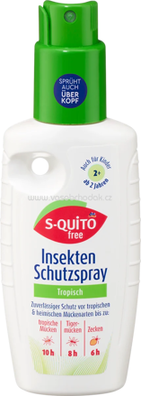 S-QUiTO free Insektenschutzspray tropisch, 100 ml