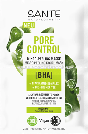 SANTE NATURKOSMETIK Gesichtsmaske Pore Control BHA (2x4ml), 8 ml
