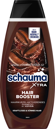 schauma Shampoo XTRA Hair Booster, 400 ml