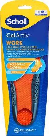 Scholl Einlegesohlen GelActiv Work Gr. 40 - 46,5 1 Paar, 2 St