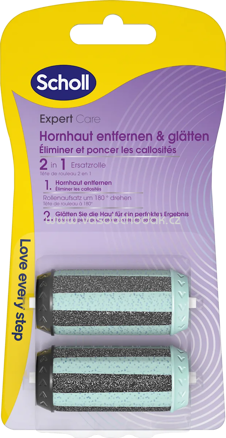 Scholl Ersatzrollen Hornhautentferner 2in1, 2 St