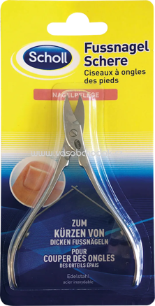  Scholl Fußnagelschere zum Kürzen von dicken Fußnägeln, 1 St