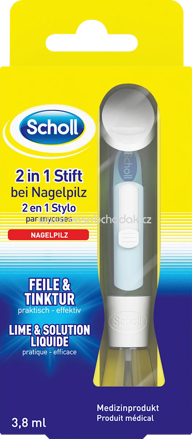 Scholl Nagelpilz Set 2in1, Feile & Tinktur, 3,8 ml