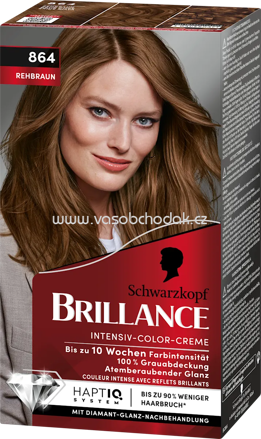 Schwarzkopf Brillance Haarfarbe 864 Rehbraun, 1 St