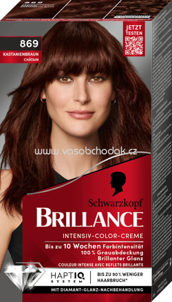 Schwarzkopf Brillance Haarfarbe 869 Kastanienbraun, 1 St
