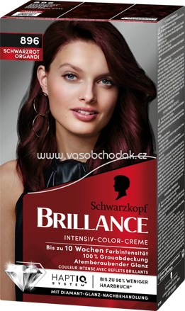 Schwarzkopf Brillance Haarfarbe 896 Schwarzrot Organdi, 1 St