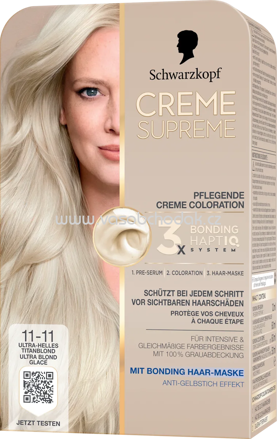Schwarzkopf CREME SUPREME Haarfarbe 11-11 Ultra-Helles Titanblond, 1 St