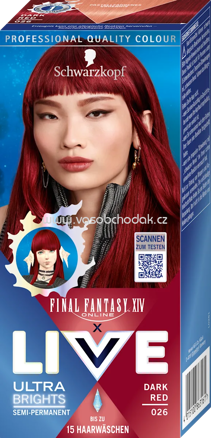 Schwarzkopf LIVE Intensivtönung 026 Dark Red, 1 St