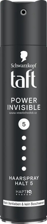 Schwarzkopf taft Haarspray POWER INVISIBLE Halt 5, 250 ml