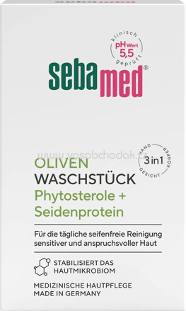 sebamed seifenfreies Waschstück mit Olivenöl, 150 g