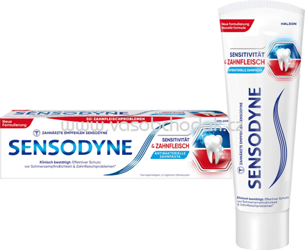 Sensodyne Zahnpasta Sensitivität & Zahnfleisch, 75 ml