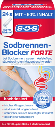 SOS Sodbrennen Blocker Forte 24 St, 240 ml