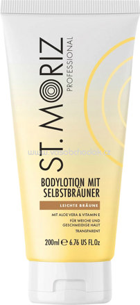 St. Moriz Bodylotion mit Selbstbräuner, leichte Bräune, 200 ml