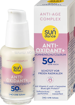 SUNDANCE Sonnencreme Gesicht Serum Anti-Oxidant+ LSF 50+, 30 ml