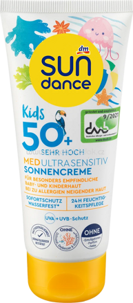 SUNDANCE Sonnencreme Kids, MED ultra sensitiv, LSF 50+, 100 ml