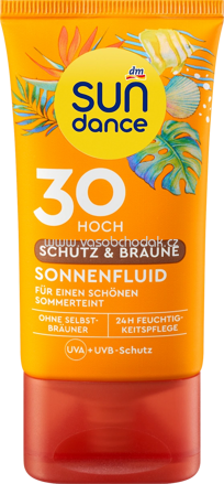 SUNDANCE Sonnenfluid Gesicht, Schutz & Bräune LSF 30, 50 ml