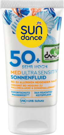 SUNDANCE Sonnenfluid Gesicht MED ultra sensitiv, LSF 50+, 50 ml