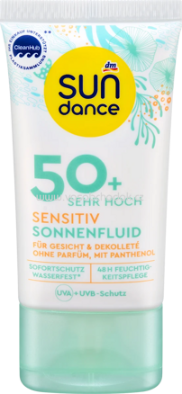 SUNDANCE Sonnenfluid Gesicht sensitiv LSF 50+, 50 ml