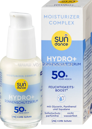 SUNDANCE Sonnenfluid Serum Gesicht, UV Hydro+ LSF 50+, 30 ml