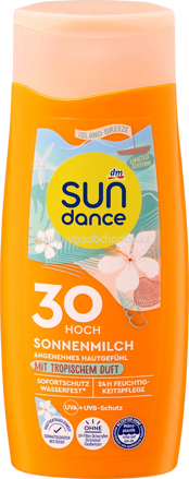 SUNDANCE Sonnenmilch mit tropischem Duft, island breeze, LSF 30