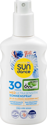 SUNDANCE Sonnenspray, MED ultra sensitiv, LSF 30, 200 ml