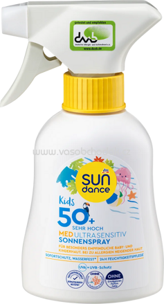 SUNDANCE Sonnenspray Kids, MED ultra sensitiv, LSF 50+, 200 ml
