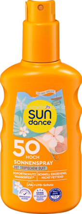 SUNDANCE Sonnenspray mit tropischem Duft, island breeze LSF 50, 200 ml