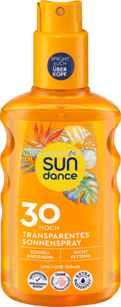 SUNDANCE Sonnenspray transparent LSF 30, 200 ml