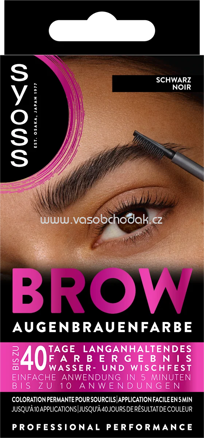 Syoss Augenbrauenfarbe Schwarz 1-1, 17 ml