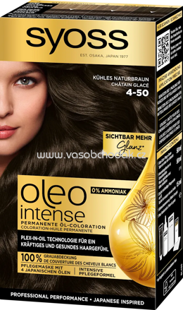 Syoss Oleo Intense Haarfarbe 4-50 kühles Naturbraun, 1 St.