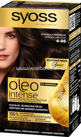 Syoss Oleo Intense Haarfarbe 4-86 Schokoladenbraun, 1 St