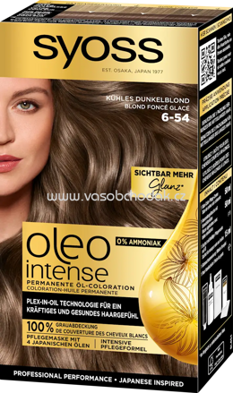 Syoss Oleo Intense Haarfarbe 6-54 Kühles Dunkelblond, 1 St