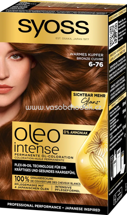 Syoss Oleo Intense Haarfarbe 6-76 Warmes Kupfer, 1 St