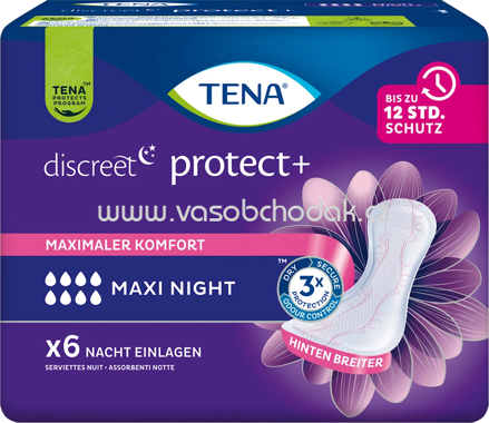 TENA discreet Einlagen Inkontinenz Maxi Night, 6 St
