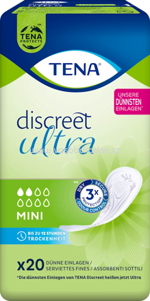 TENA discreet Einlagen Inkontinenz Ultra Mini, 20 St