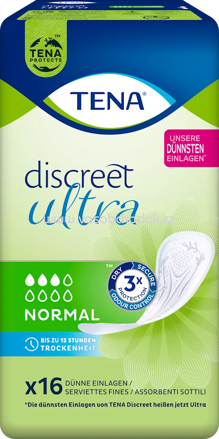 TENA discreet Einlagen Inkontinenz Ultra Normal, 16 St