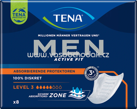 TENA Men Einlagen Inkontinenz Level 3, 8 St