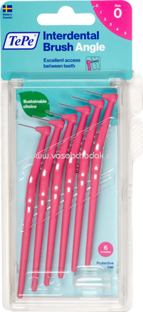 TePe Interdentalbürsten Angle pink 0,4 mm ISO 0, 6 St