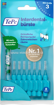 TePe Interdentalbürsten blau 0,6 mm ISO 3, 8 St