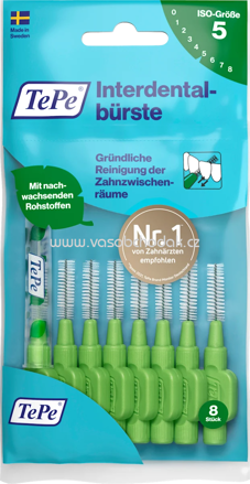 TePe Interdentalbürsten grün 0,8 mm ISO 5, 8 St