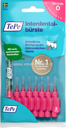 TePe Interdentalbürsten pink 0,4 mm ISO 0, 8 St