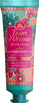 Tesori d'Oriente Handcreme Ayurveda mit Amla-Frucht & Patchouli, 75 ml