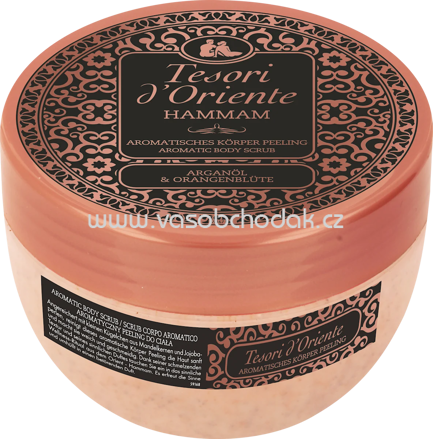 Tesori d'Oriente Körperpeeling Hammam, Arganöl & Orangenblüte, 300 ml