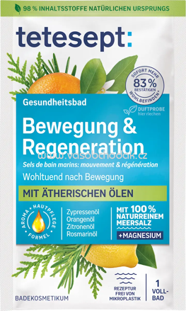 tetesept Badesalz Bewegung & Regeneration, 80 g