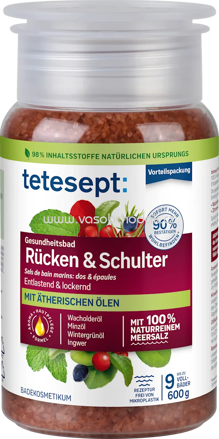 tetesept Badesalz Meeressalz Rücken & Schulter, 600 g