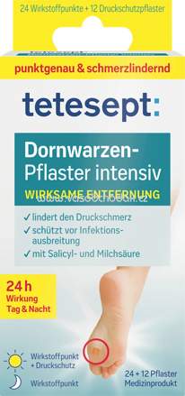tetesept Dornwarzen Pflaster intensiv, 12 St
