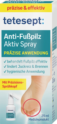 tetesept Fußpilz Entferner Spray, 25 ml